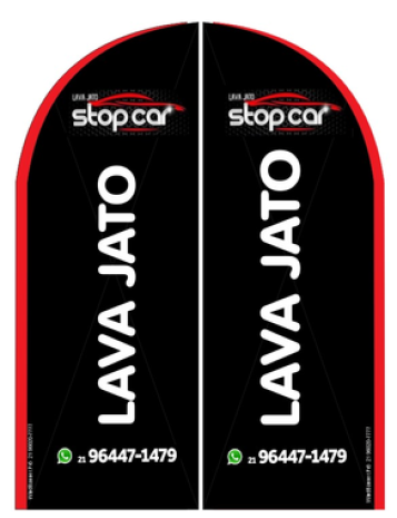 Wind Banner Para Lava Jato Stop Car