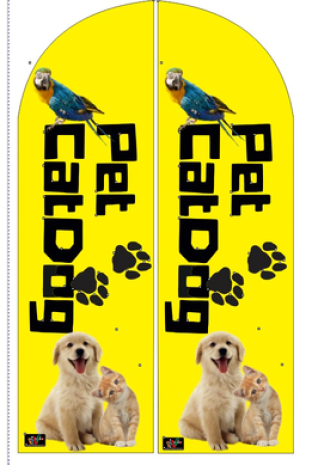 WInd Banner para Pet Shop Pet CatDog