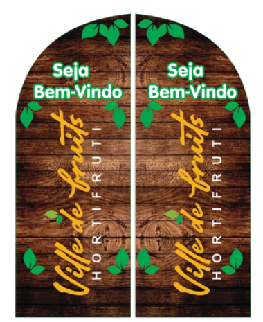 Wind Banner para Sacolão Ville de Fruits