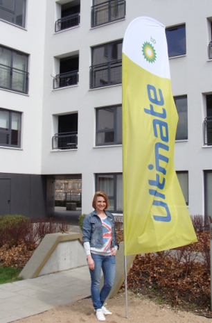 Wind Banner 5mts de Altura para Praia ou Jardim