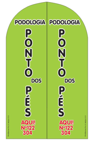 Wind Banner Para Podologia Ponto dos Pés