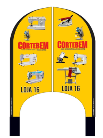 Wind Banner para Maquinas de Costura Corte Bem