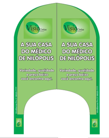 Wind Banner para Produtos Médicos Visio Cintas