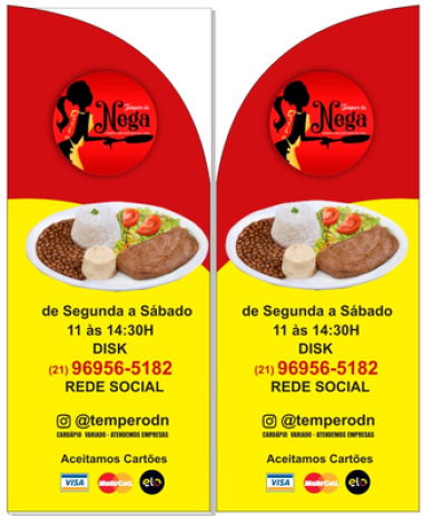 Wind Banner para Restaurante Tempero da Nega