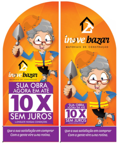 Wind Banner para Lojas de Construção Inove