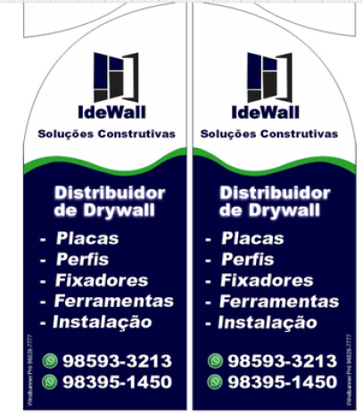 Wind Banner Para Drywall  IdeWall Distribuidora de Drywall