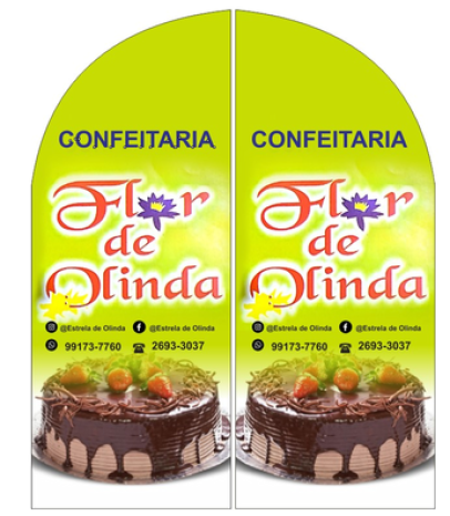 Wind Banner Confeitaria Flor de Olinda