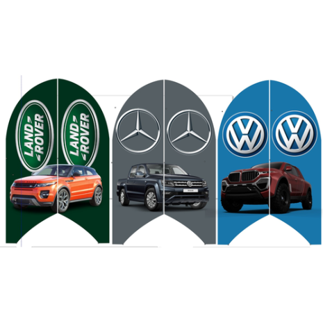 Wind Banner para Oficinas Mercedez  Land Rover e Volks