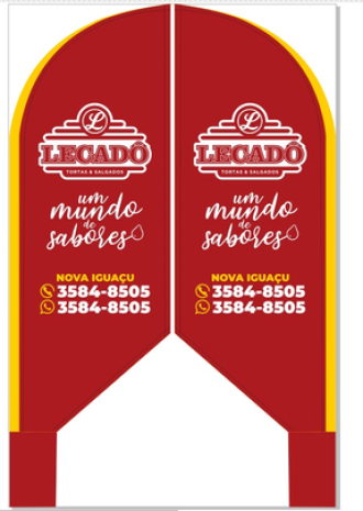 Wind Banner Legadô Tortas e Salgados