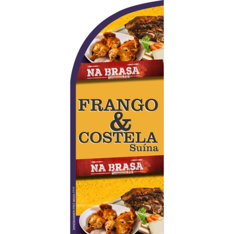 Wind Banner Frango e Costela na Brasa