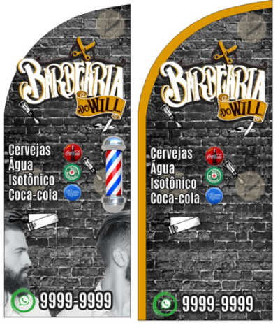 Wind Banner para Barber Shop Barbearia do Will