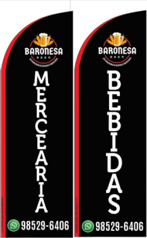 Wind Banner para Depósito Baronesa Depósito de Bebidas e Mercearia