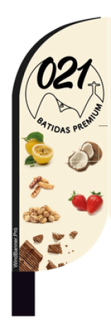 Wind Banner para Bares e Restaurantes 021 Batidas Premium