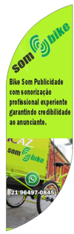 Wind Banner para marketing Bike Som