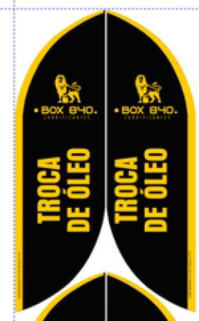 Wind Banner para Lojas de Troca de Òleo Box 840