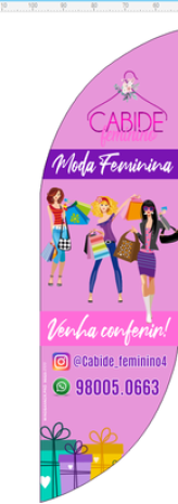 Wind Banner para Lojas de Roupas Femininas Cabine Feminino