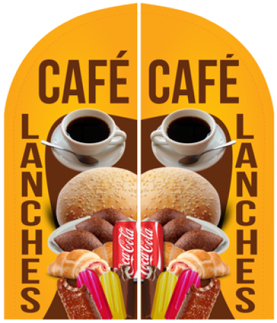 Wind Banner Para Cafeterias e Lanchonetes