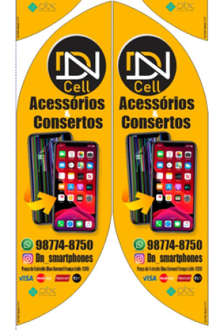 Wind Banner Conserto de Celular DN Cell