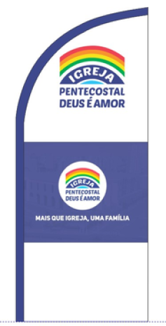 Wind Banner para Igrejas Evangélica Deus é amor