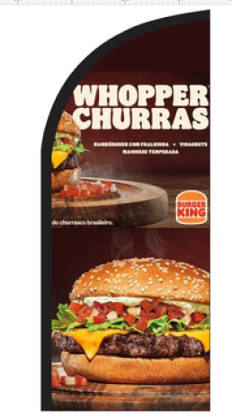 Wind Banner Burger King Whopper Churras